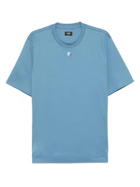 FF logo-plaque cotton t-shirt by FENDI