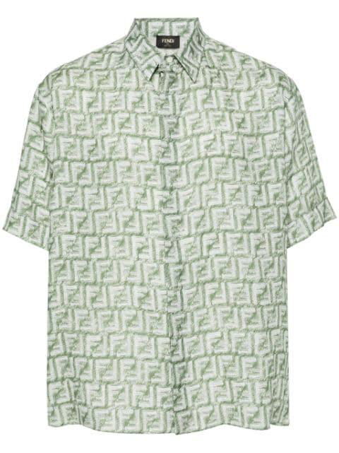FF-motif linen shirt by FENDI