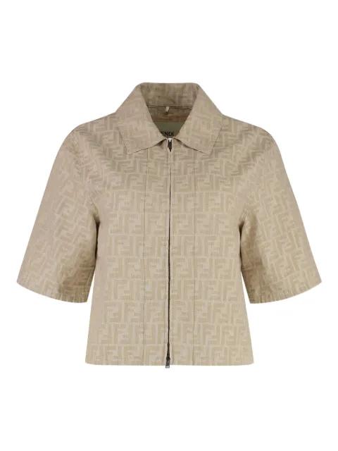 FF-motif zip-front jacket by FENDI