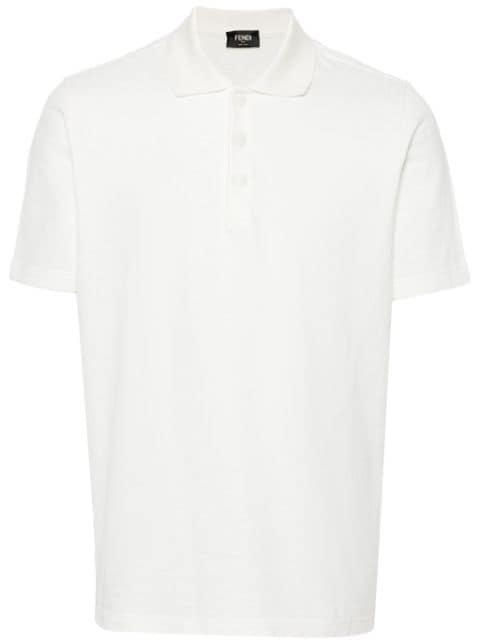 FF-pattern cotton polo shirt by FENDI