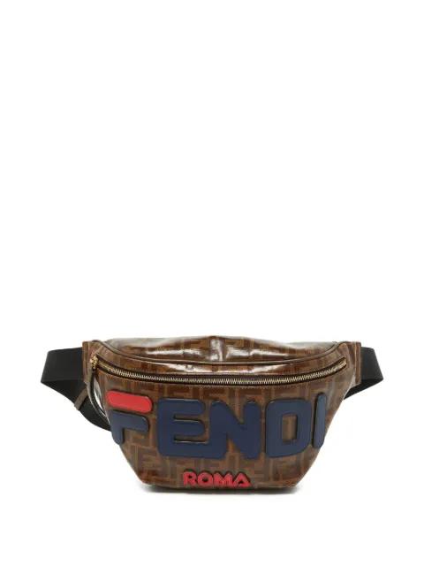 FF-pattern leather belt bag by FENDI