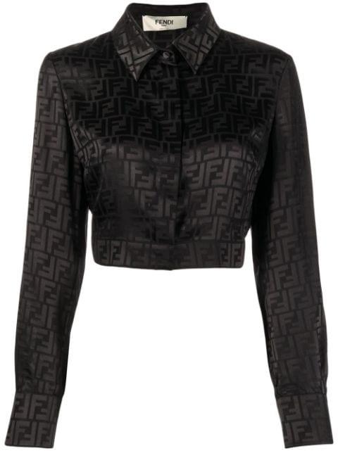 FF pattern silk shirt by FENDI