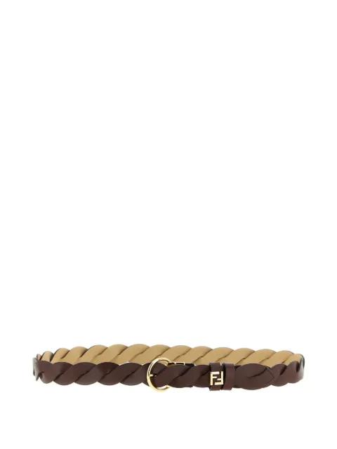 FF reversible braided loop belt by FENDI