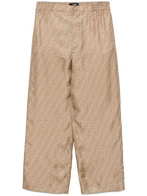 FF silk trousers by FENDI