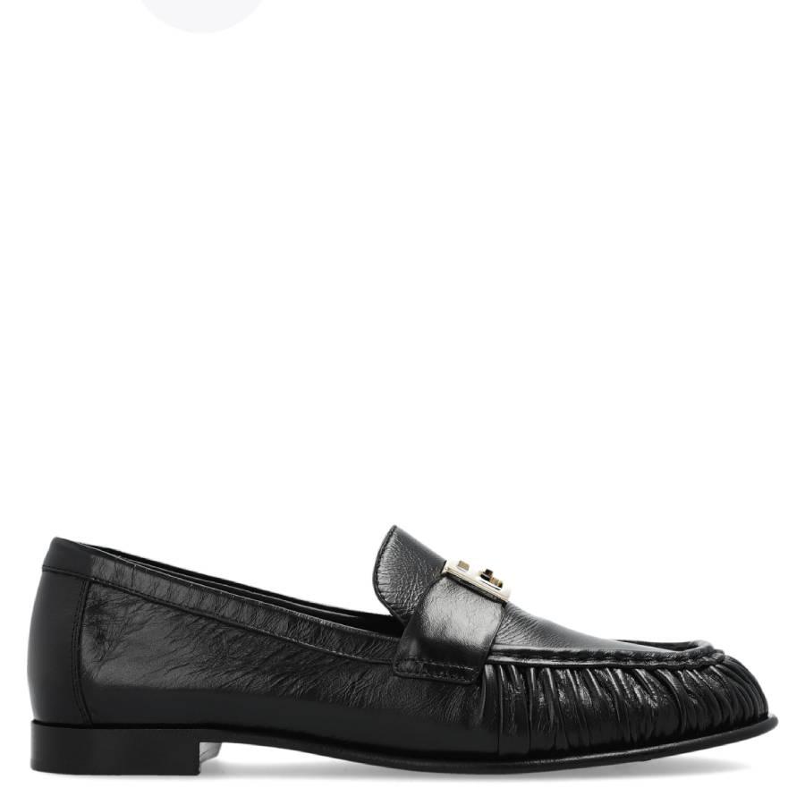 Fendi Baguette Nappa Leather Loafers by FENDI