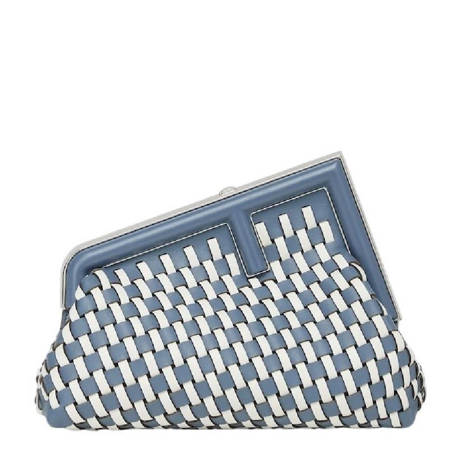 Fendi Detachable Strap Hand Woven Clutch by FENDI