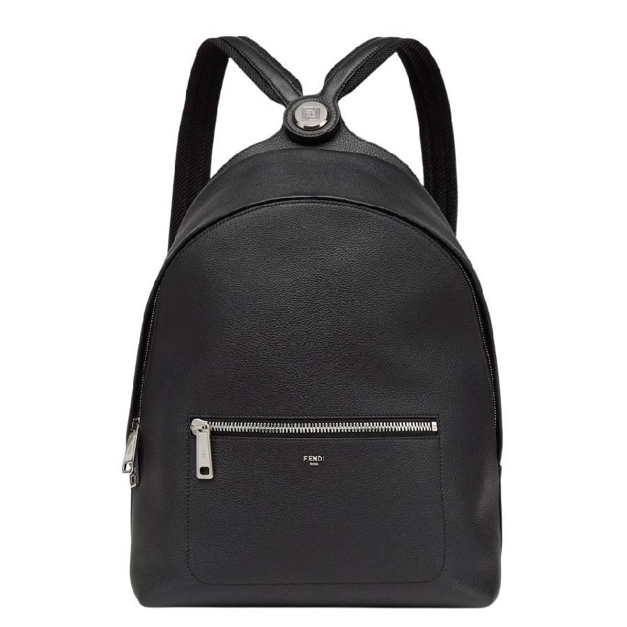 Fendi Engraved Logo Leather Backpack by FENDI
