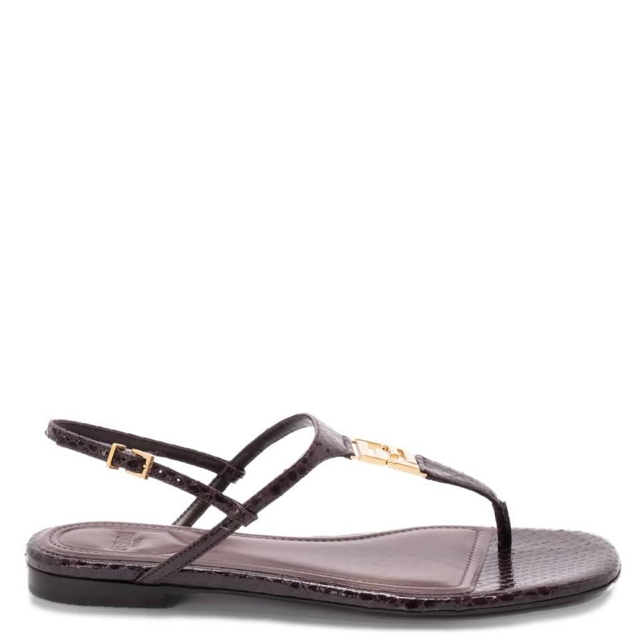 Fendi FFold Ayers Flat Thong Sandals by FENDI