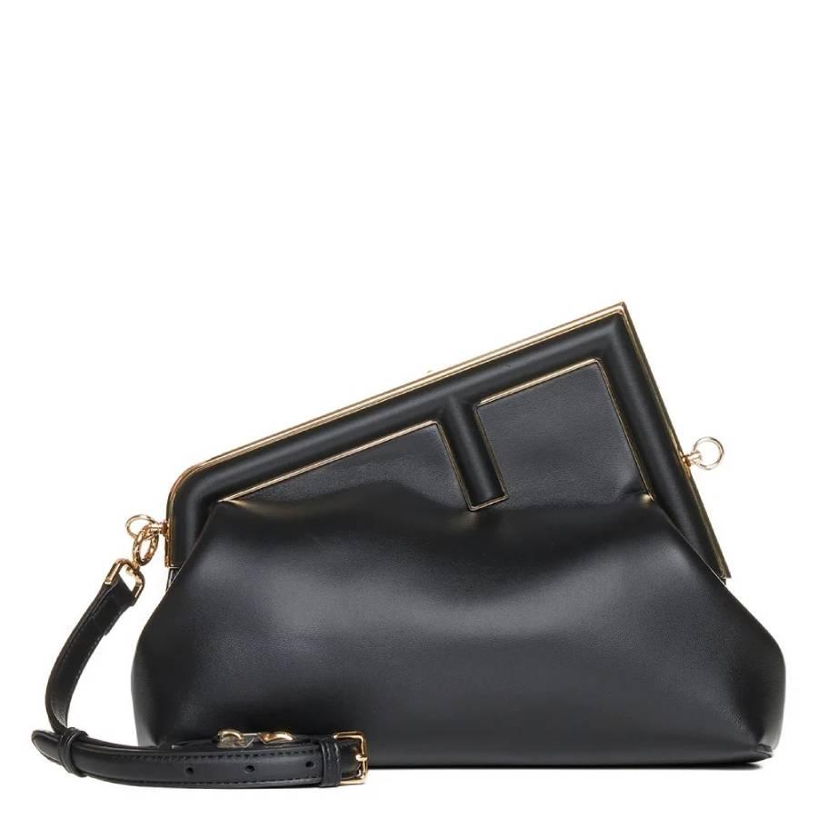 Fendi First Midi Nappa Leather Clutch by FENDI
