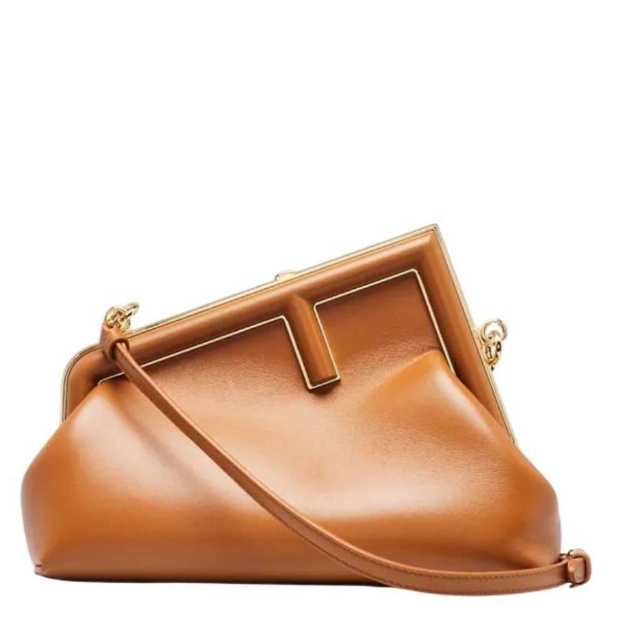 Fendi First Small Nappa Leather Clutch by FENDI