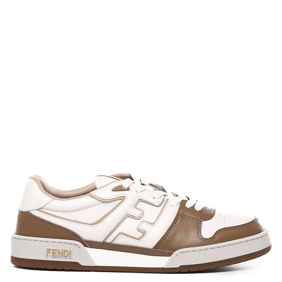 Fendi Leather Low-Top Match Sneakers by FENDI