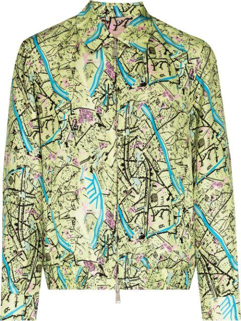 Fendi Map reversible shirt jacket by FENDI