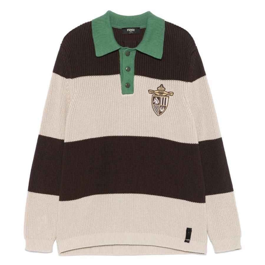 Fendi Mens Cotton Polo Shirt by FENDI