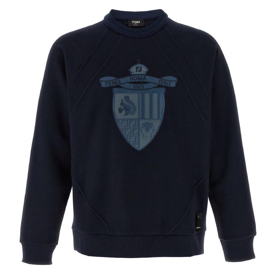 Fendi Mens Crest Print Sweatshrt by FENDI