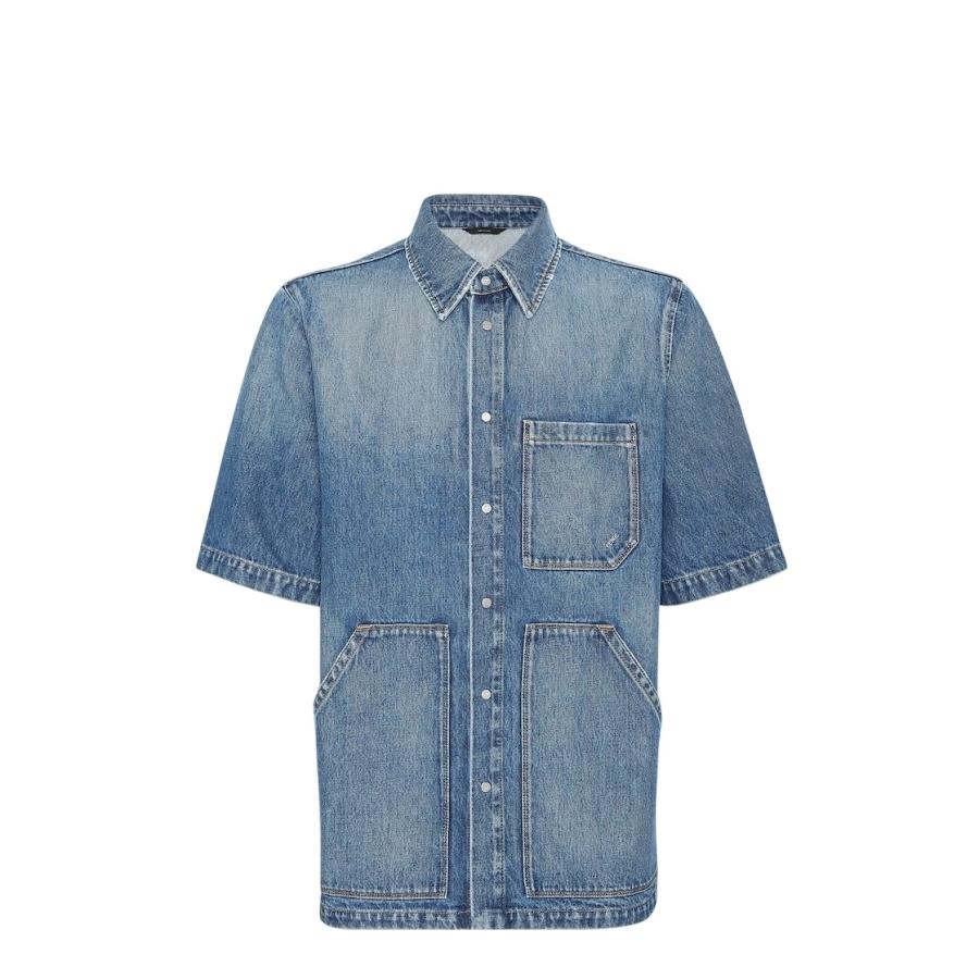 Fendi Mens Oversize Denim Shirt by FENDI