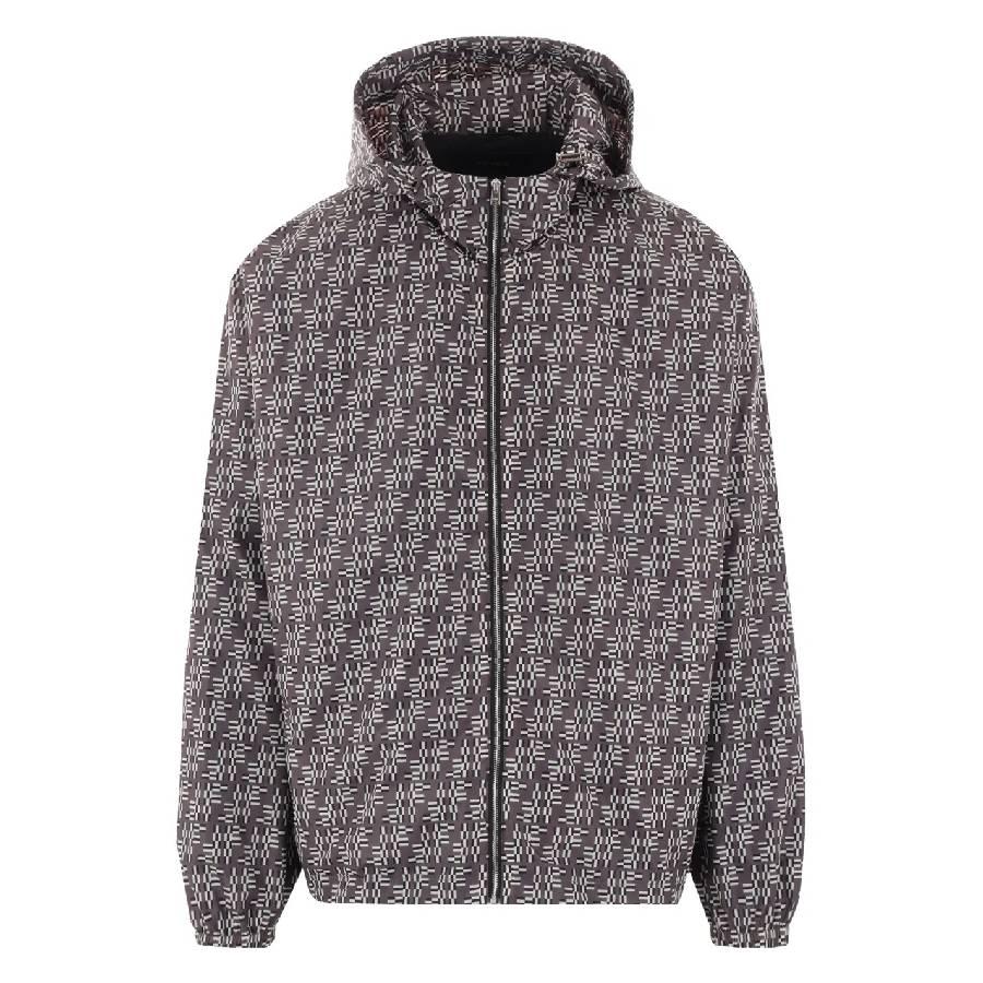 Fendi Monogram Jacquard Hooded Jacket by FENDI