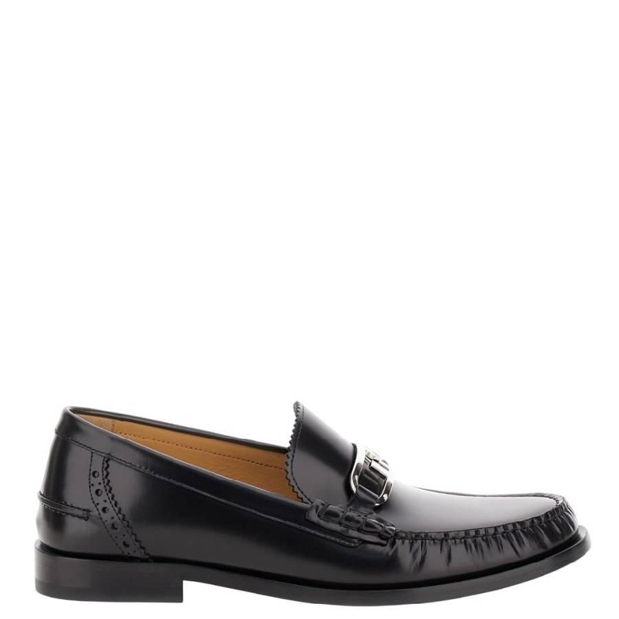 Fendi O'Lock Leather Loafers by FENDI