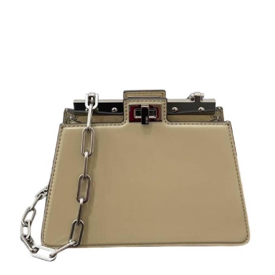 Fendi Peekaboo Chain-Link Handle Bag by FENDI