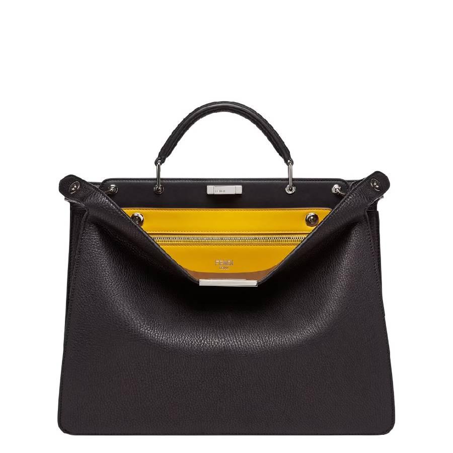 Fendi Peekaboo Leather Briefcase by FENDI
