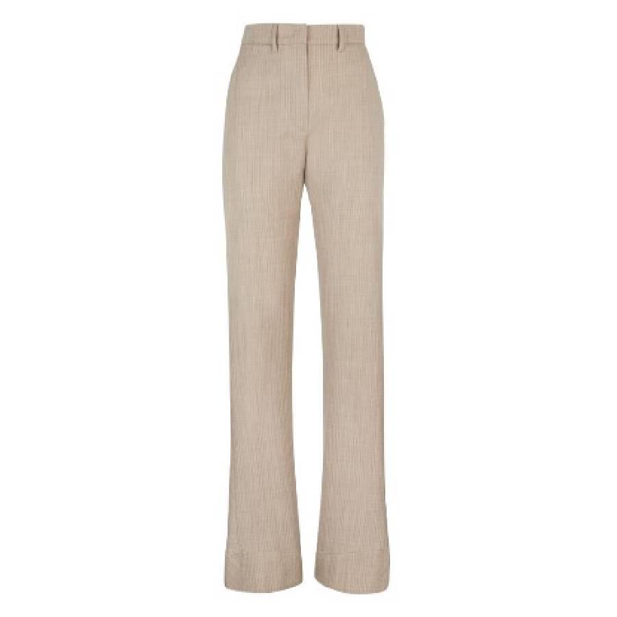 Fendi Pinstripe Flare Flannel Pants by FENDI