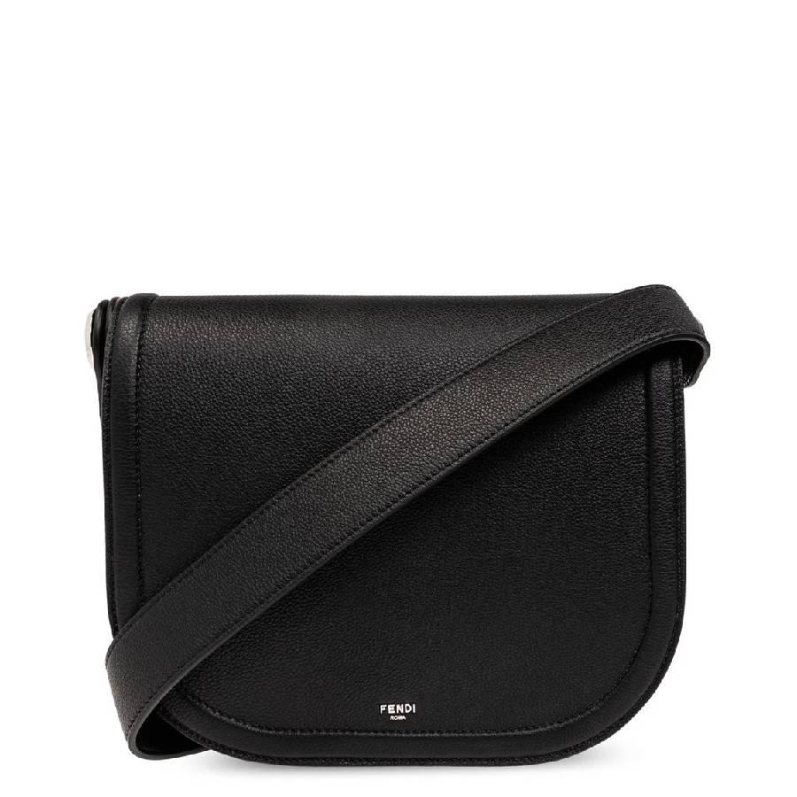 Fendi Roma Chiodo Leather Messenger Bag by FENDI
