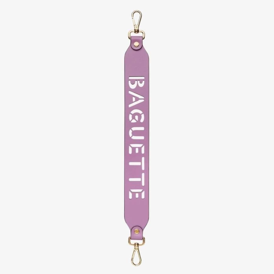 Fendi Strap You-Purple Leather Mini Shoulder Strap by FENDI