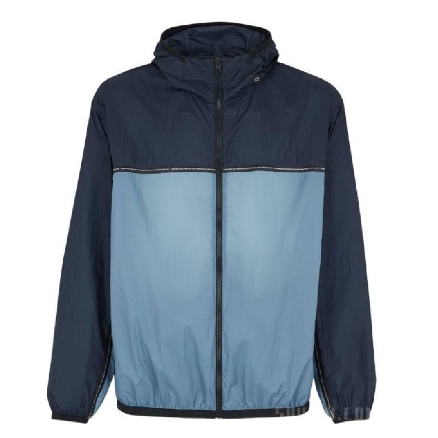 Fendi Windbreaker Long Sleeve Hooded Jacket by FENDI
