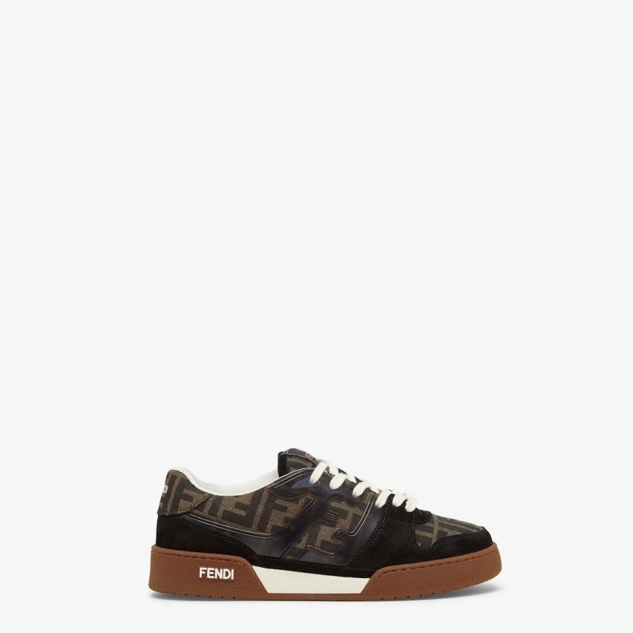 Fendi Womens Canvas Match Lace-Up Sneakers by FENDI