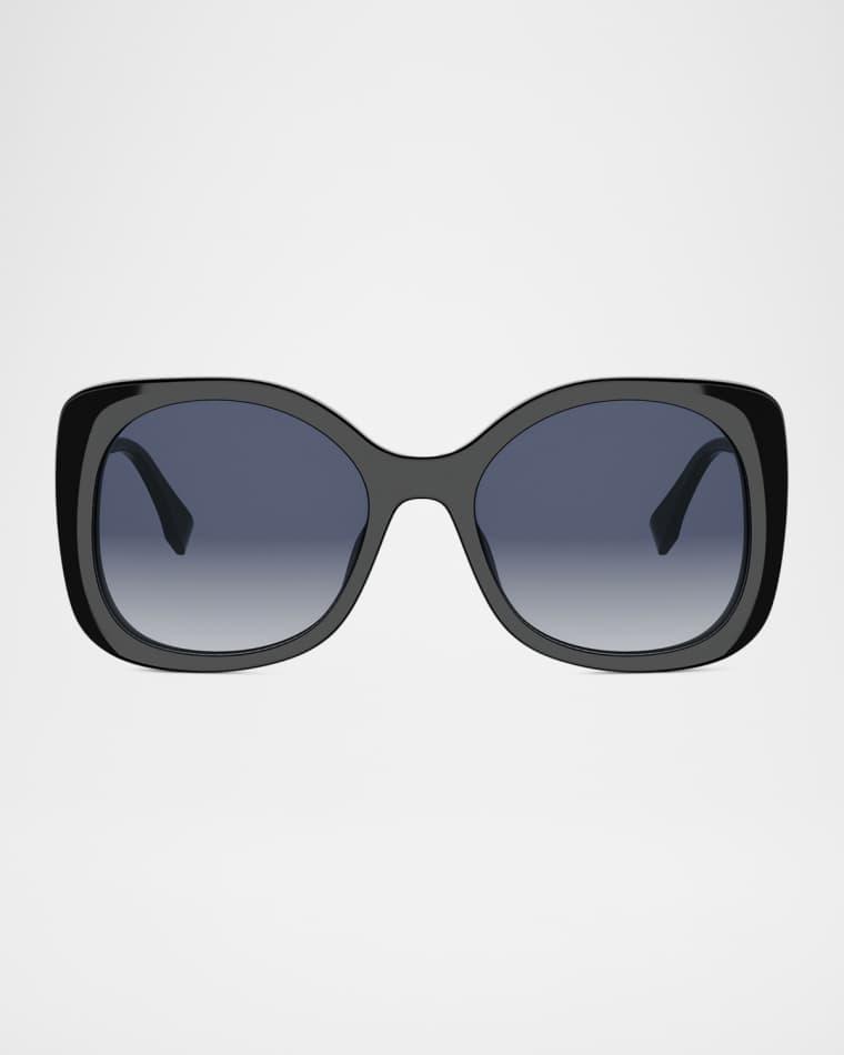 Fendigraphy 55mm Acetate & Metal Butterfly Sunglasses by FENDI