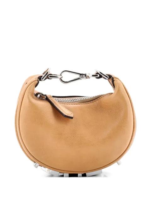 Fendigraphy Bag Leather Nano hobo bag by FENDI