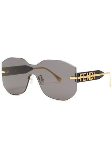 Fendigraphy rimless oversized sunglasses by FENDI