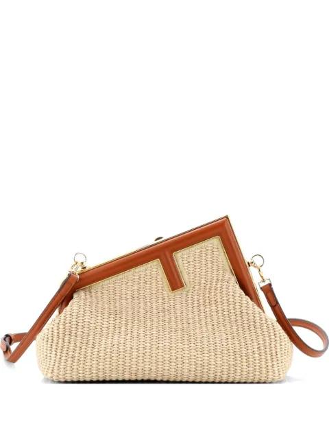 First Bag Raffia Small shoulder bag by FENDI