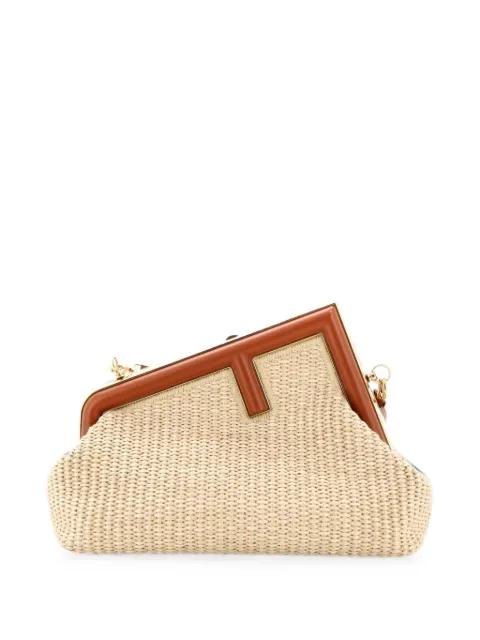 First Bag Raffia Small shoulder bag by FENDI