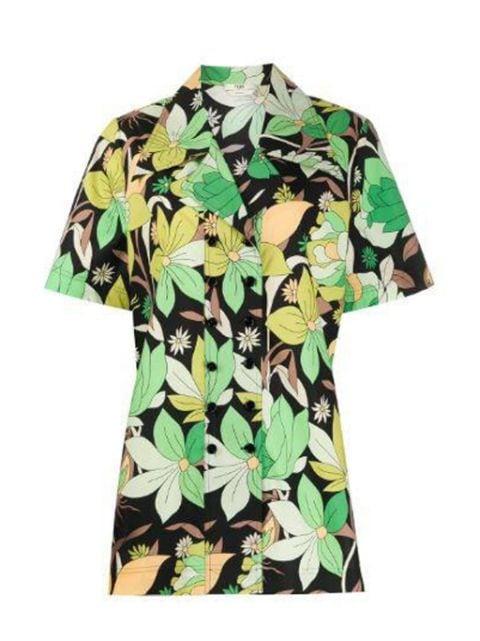 Floral Print Short Sleeve Shirt by FENDI
