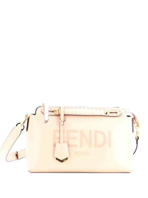 Logo By The Way Satchel Embossed Leather Medium shoulder bag by FENDI
