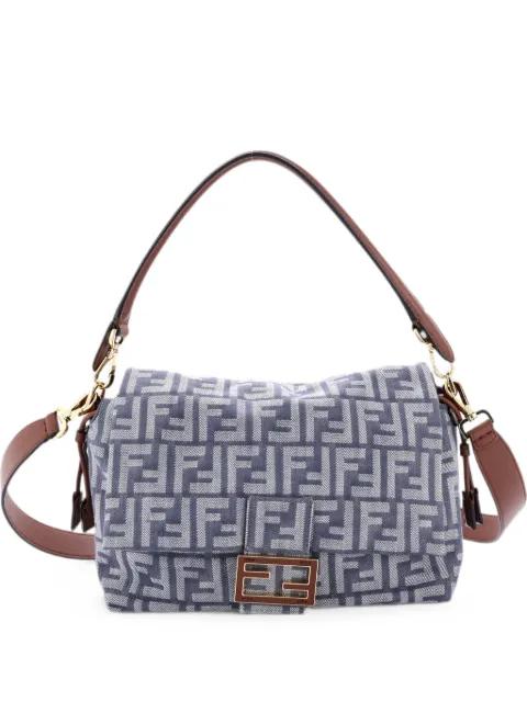 Mama Baguette Bag Zucca Jacquard Medium crossbody bag by FENDI