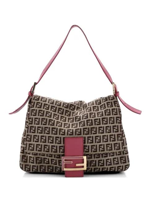 Mama Forever Bag Zucchino Canvas shoulder bag by FENDI
