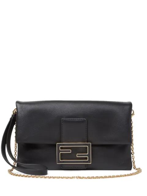 Mamma Baguette leather clucth bag by FENDI