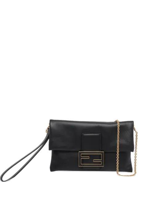 Mamma Baguette leather clutch bag by FENDI