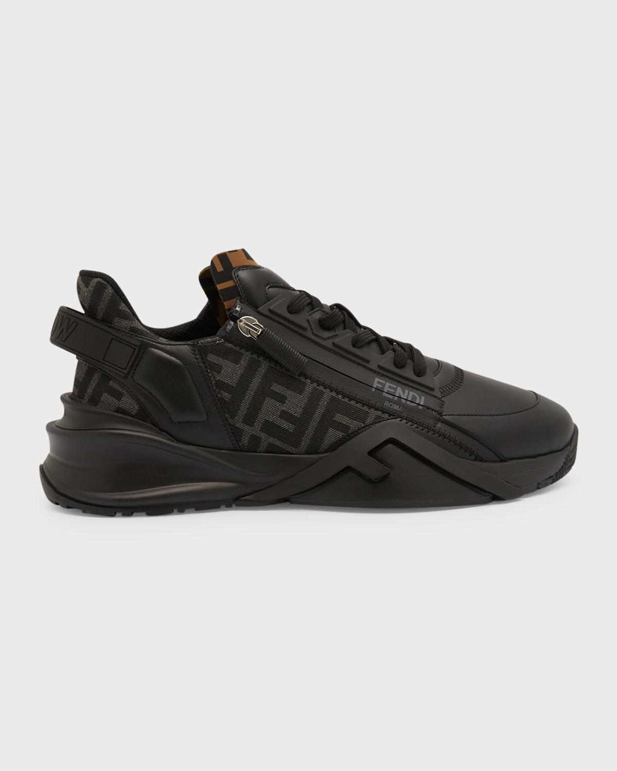 Men's FF Flow Mid-Top Sneakers by FENDI