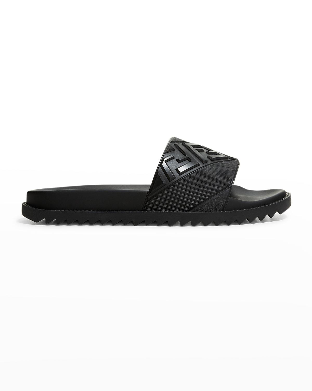 Men's FF Logo Slide Sandals by FENDI