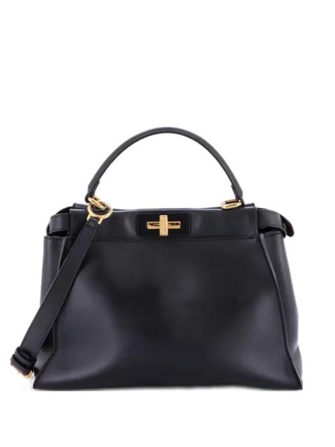 Monster Peekaboo Bag Leather Regular satchel by FENDI