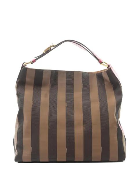 Pecan striped shoulder bag by FENDI