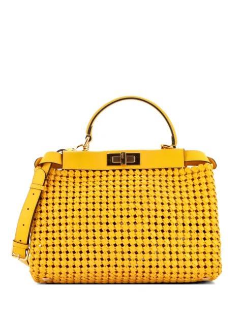 Peekaboo Bag Braided Leather Regular satchel by FENDI