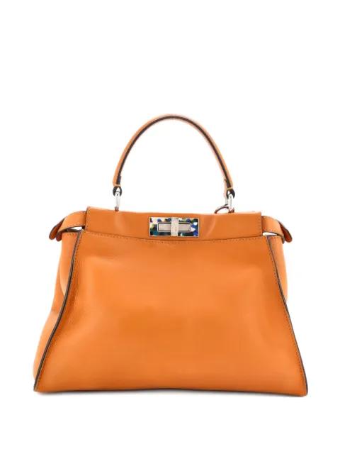 Peekaboo Bag Leather with Plexiglass Detail Regular satchel by FENDI Peekaboo Bag Leather with Plexiglass Detail Regular satchel by FENDI