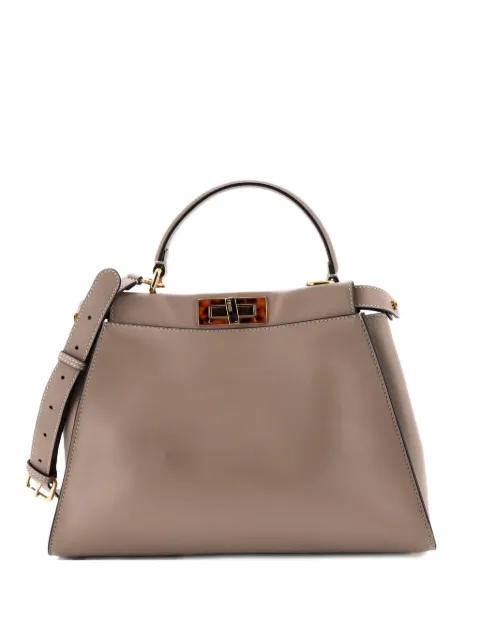 Peekaboo Bag Leather with Tortoise Detail Regular shoulder bag by FENDI