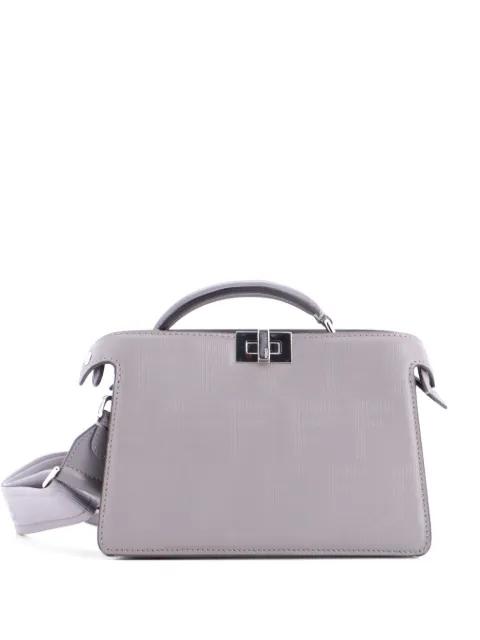 Peekaboo ISeeU XCross Bag Zucca Leather satchel by FENDI
