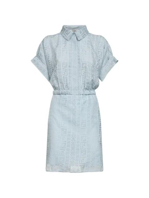 Pequin FF burnout dress by FENDI
