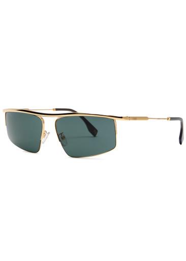 Rectangle-frame sunglasses by FENDI