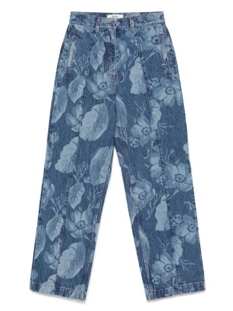 Sea Garden-print jeans by FENDI